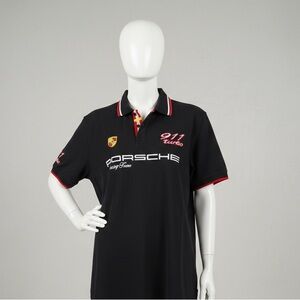 Porsche Driver’s selection Polo Shirt XXL Black and Red.